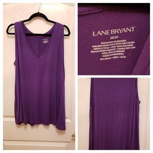 Purple swing style knit tank top